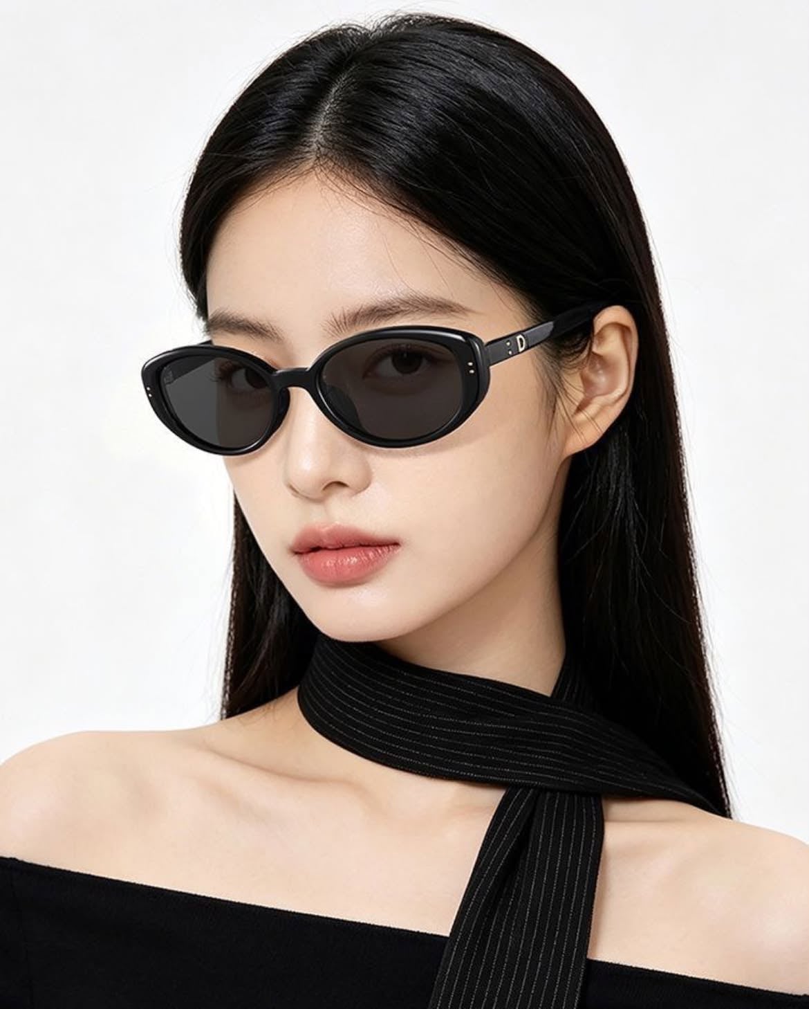 Miniso Korean Style Metal Round Bead Polarized Sunglass