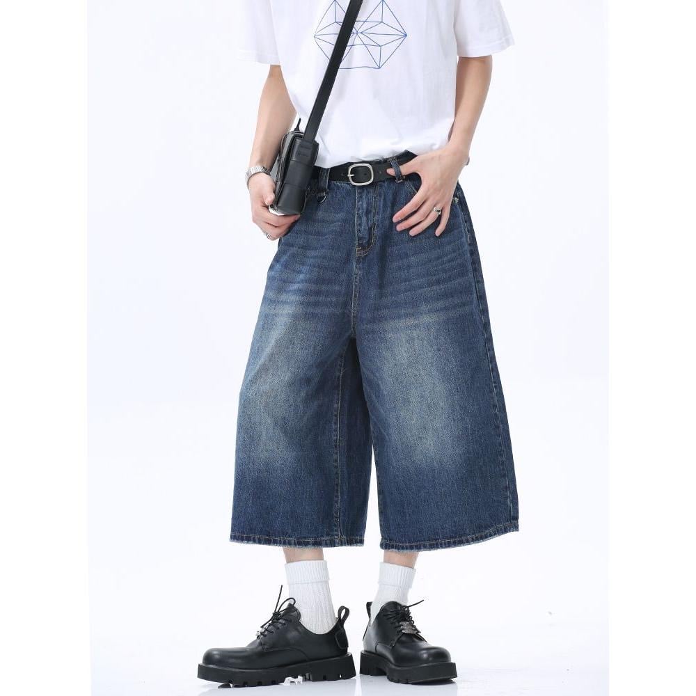 Mens Loose Straight Wide Leg Pants