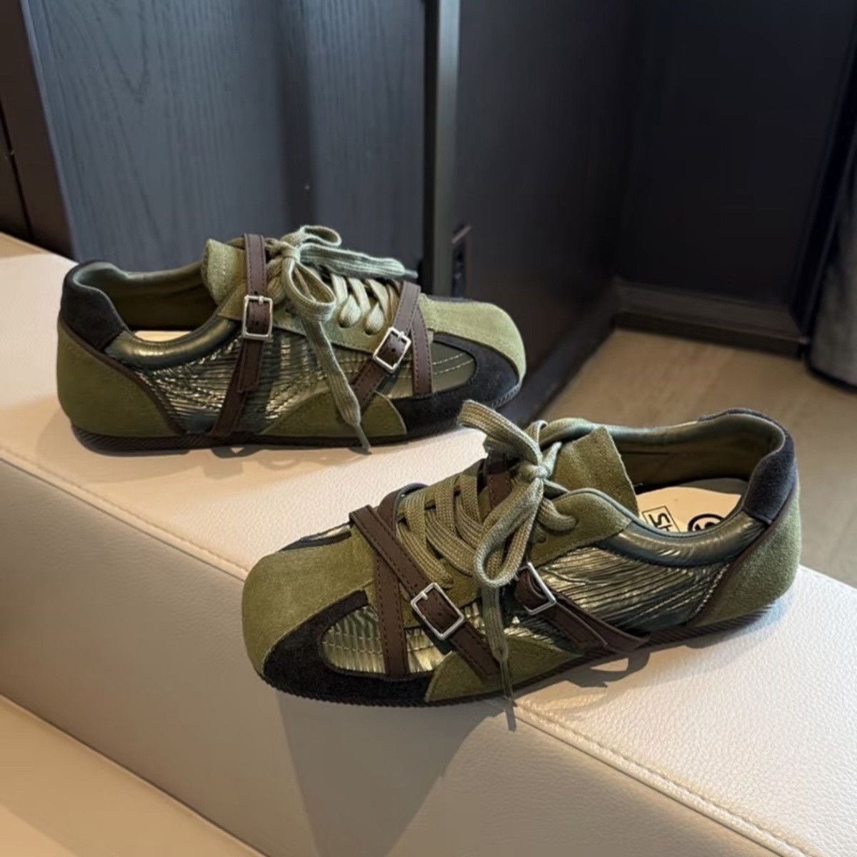 Thick Soled Velcro Casual Shoes