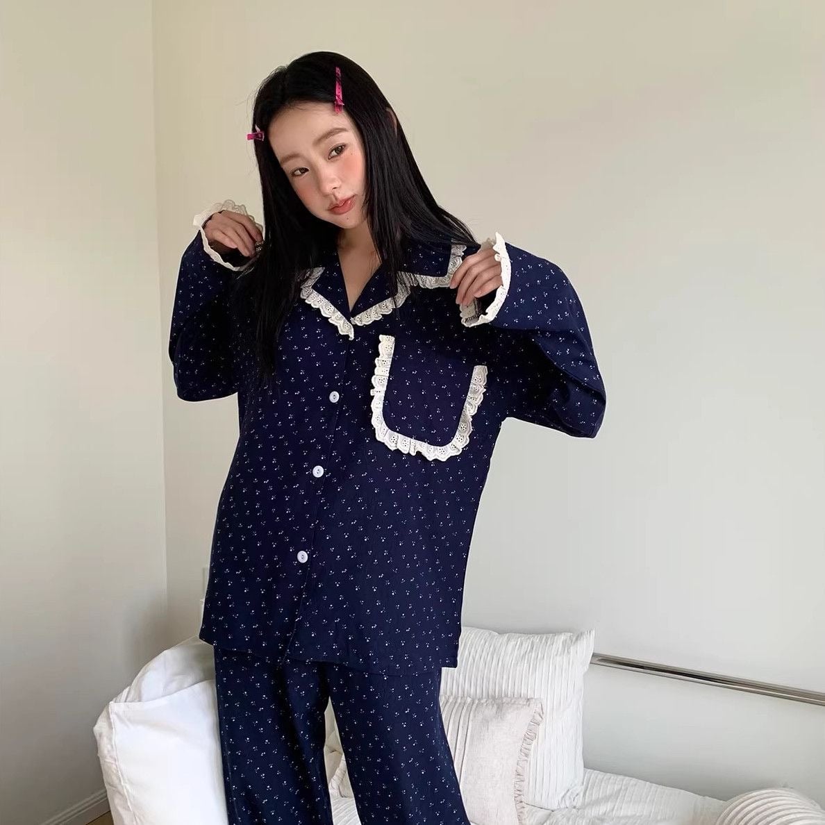 Floral Long Sleeve Pajamas