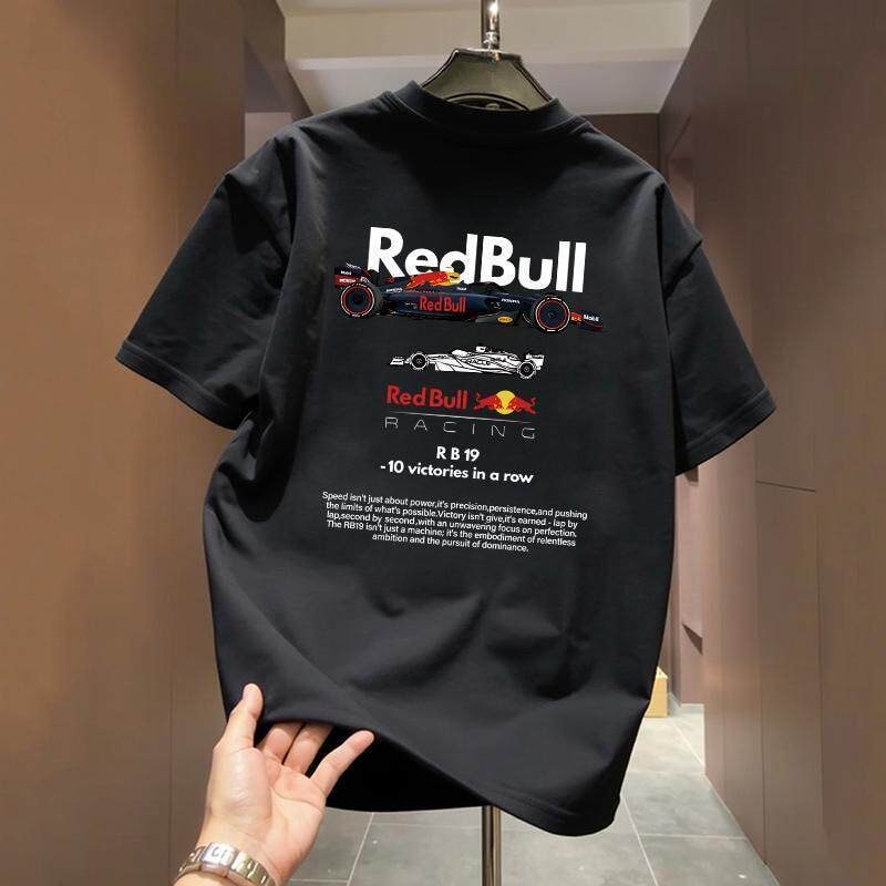 Crew Neck Cotton Printed Shirt (RedBull)