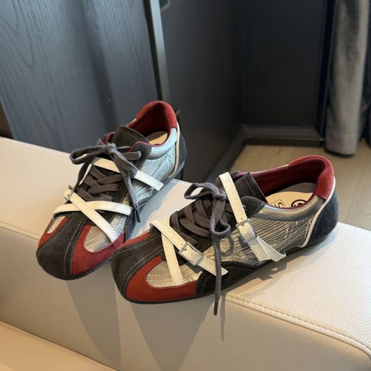 Thick Soled Velcro Casual Shoes