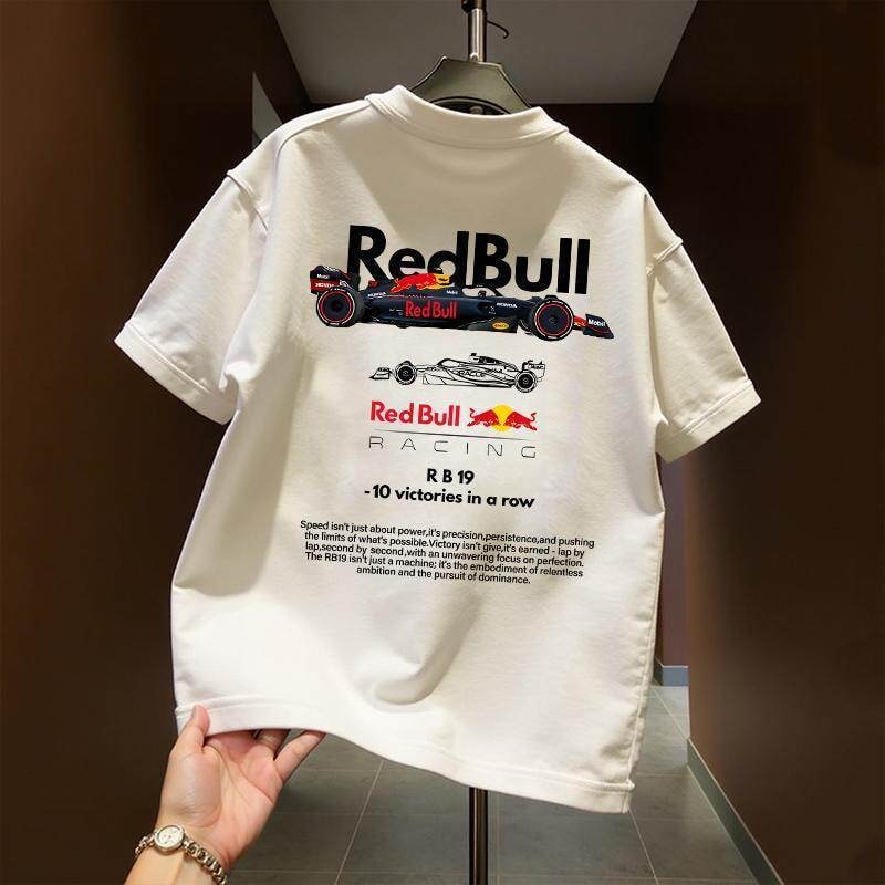 Crew Neck Cotton Printed Shirt (RedBull)