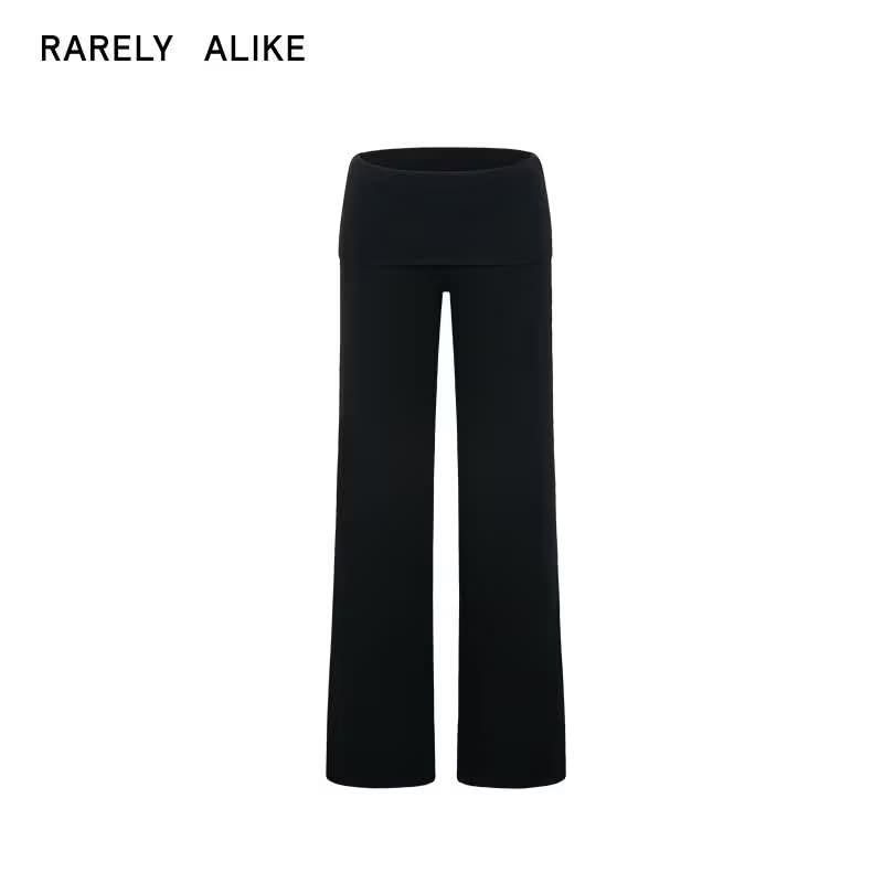 Faux two-piece low waist leggings
