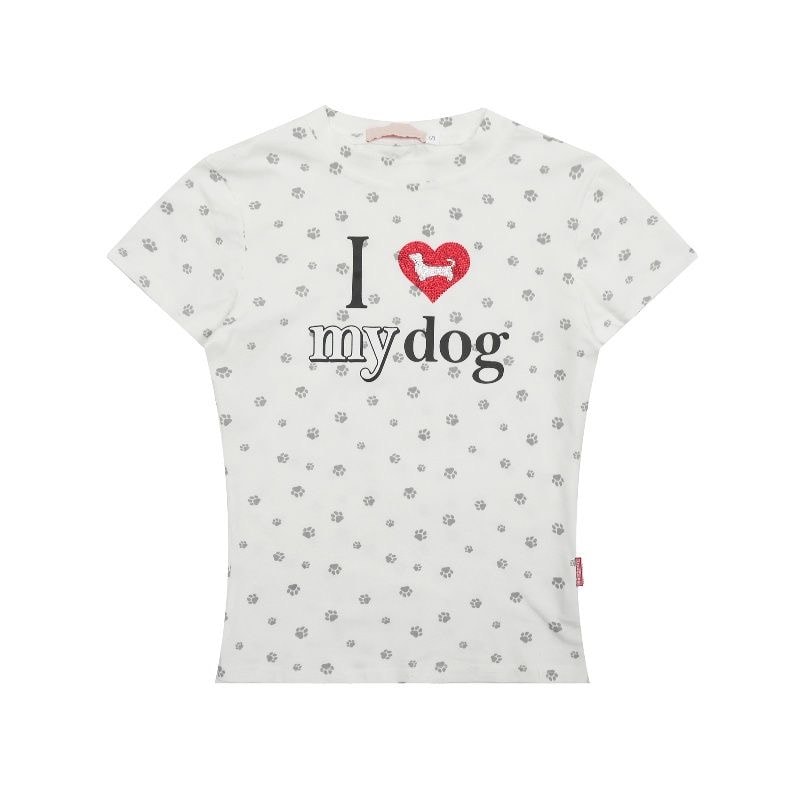 Heart-print short sleeve T-Shirt