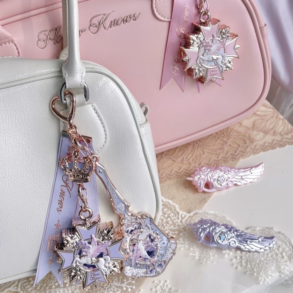 Flower Knows Unicorn Knight Eyeshadow Bag Charm