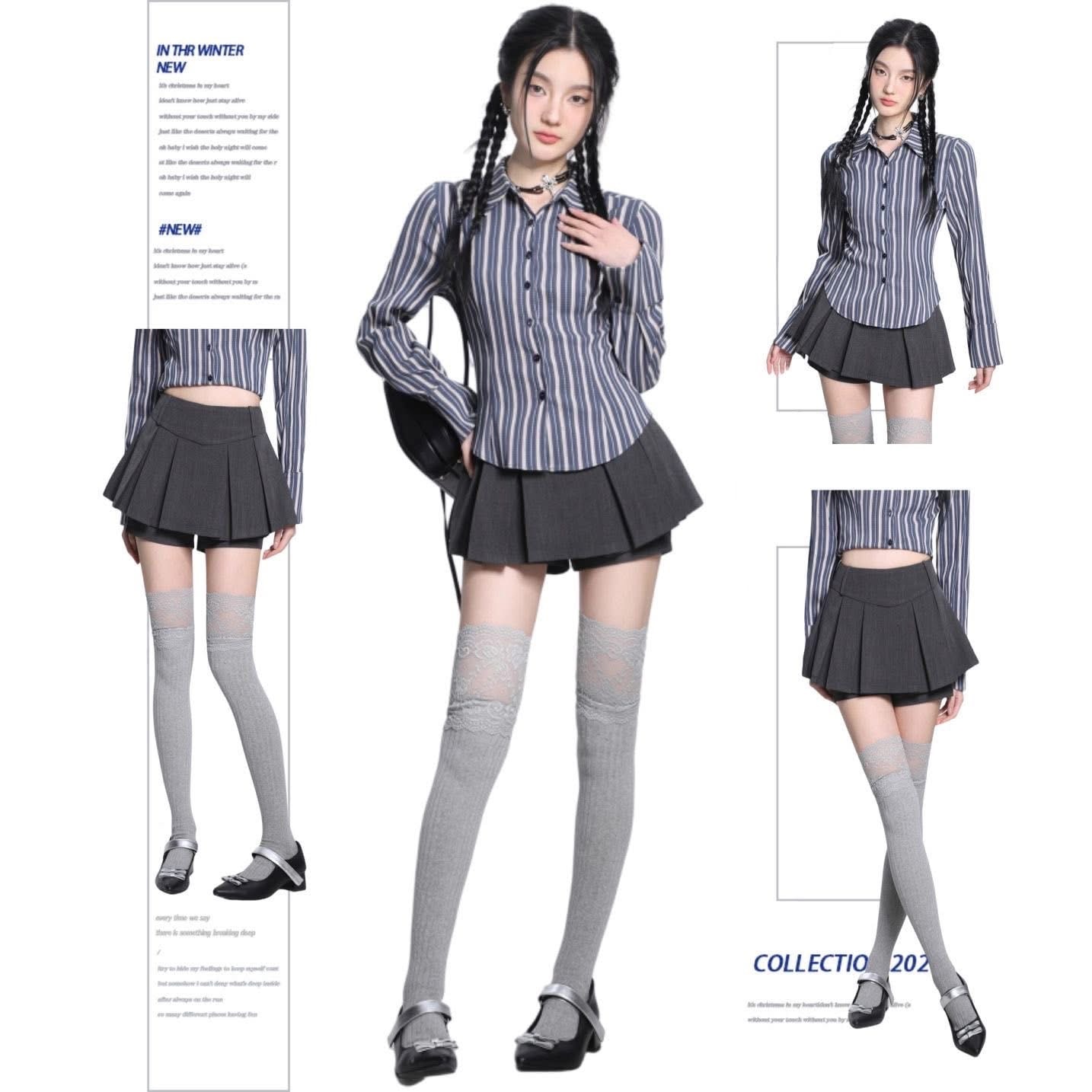 High-waisted A-Line Skort